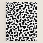 Abstract black organic liquid shape pattern Jigsaw Puzzle Gallery Image 1