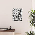 Abstract black organic liquid shape pattern Poster Gallery Image 2