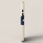 Navy & Light Beige Big Ol' Stars iPhone Case Gallery Image 2