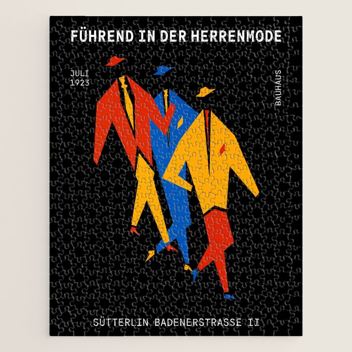 Men | Bauhaus IV: Night Black Edition Jigsaw Puzzle Gallery Image 1
