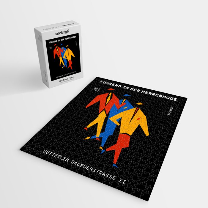 Men | Bauhaus IV: Night Black Edition Jigsaw Puzzle Gallery Image 2