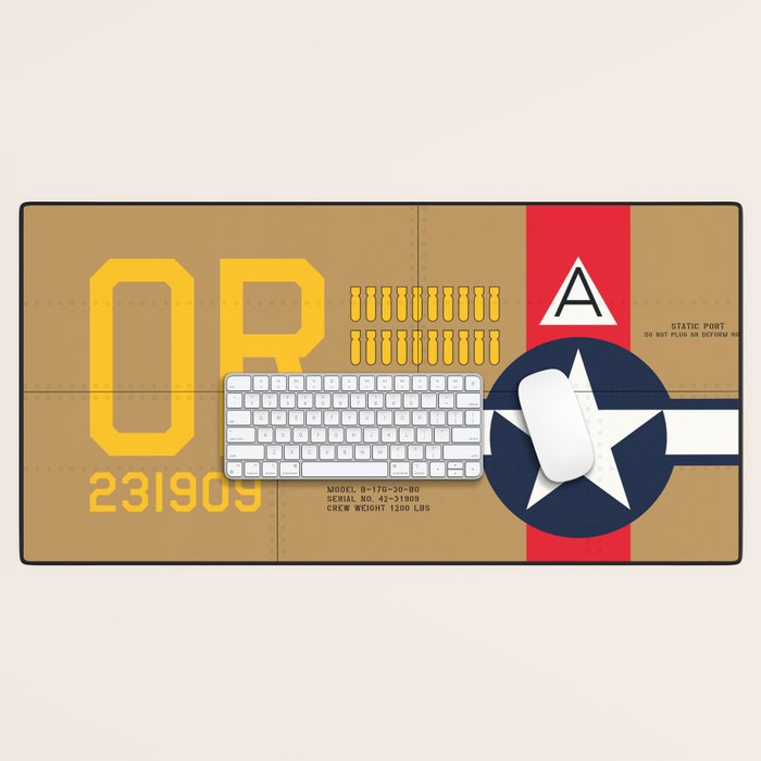 Aircraft Markings - USA B-17 Desk Mat Gallery Image 1