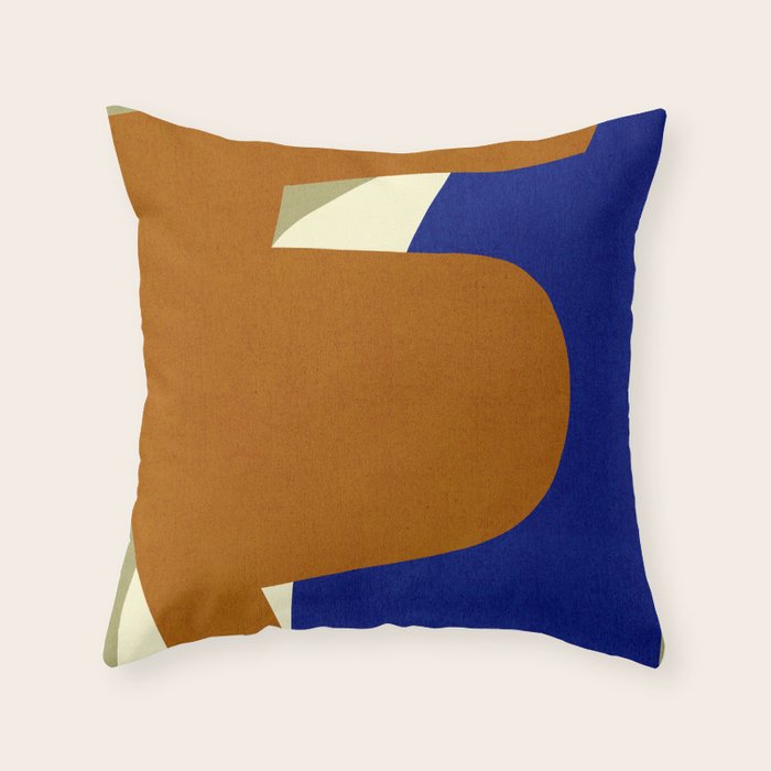 Abstract E013 Throw Pillow Gallery Image 1