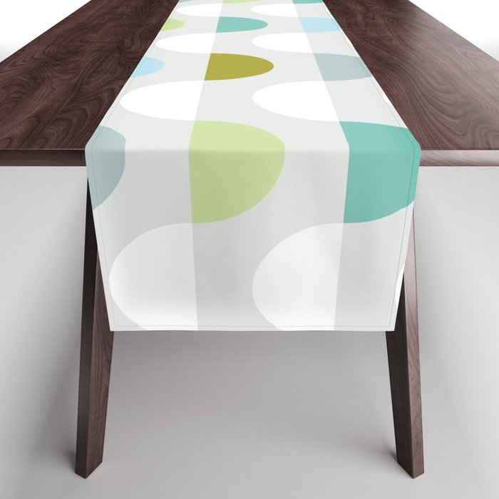 City life facade 2 soft grey Table Runner Gallery Image 1