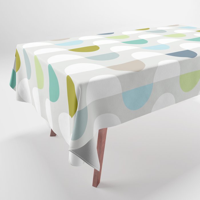 City life facade 2 soft grey Tablecloth Gallery Image 1