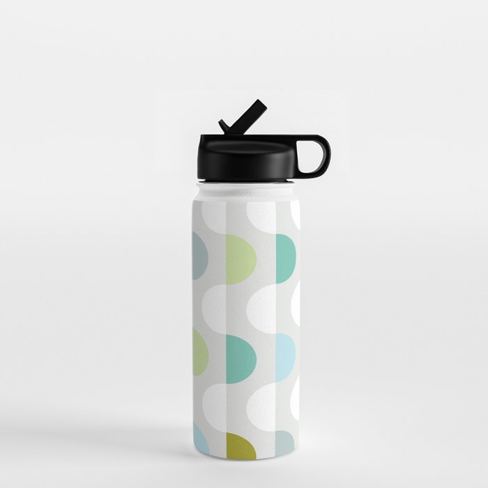 City life facade 2 soft grey Water Bottle Gallery Image 1