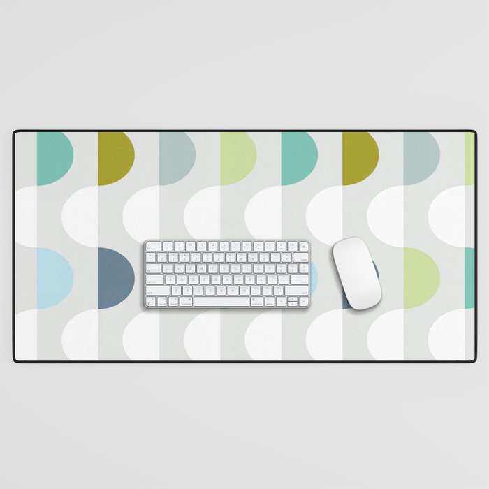 City life facade 2 soft grey Desk Mat Gallery Image 1