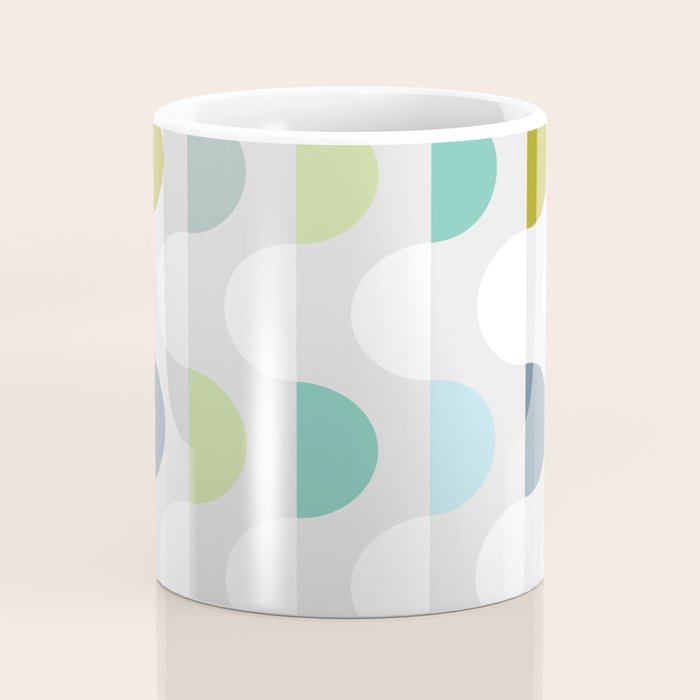 City life facade 2 soft grey Coffee Mug Gallery Image 4