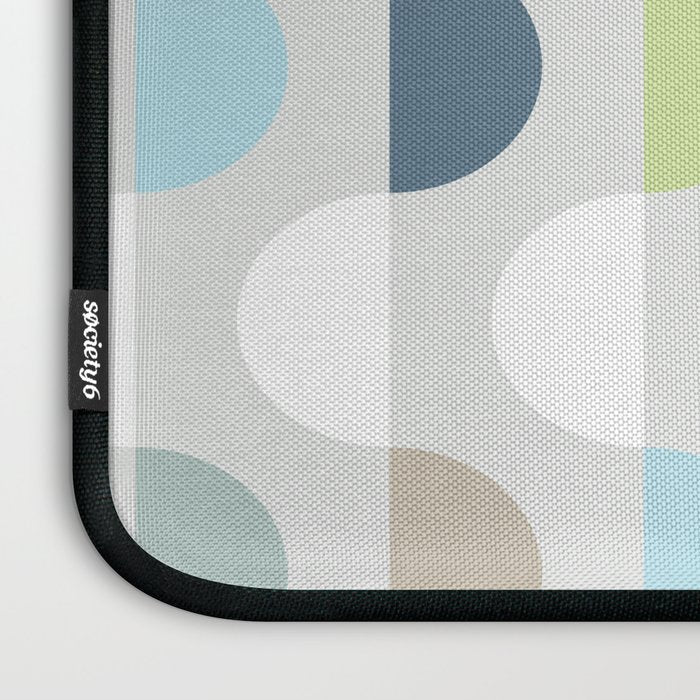 City life facade 2 soft grey Laptop Sleeve Gallery Image 3