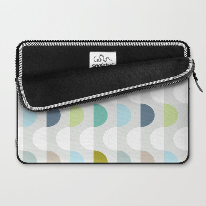 City life facade 2 soft grey Laptop Sleeve Gallery Image 2