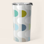 City life facade 2 soft grey Travel Mug Gallery Image 2