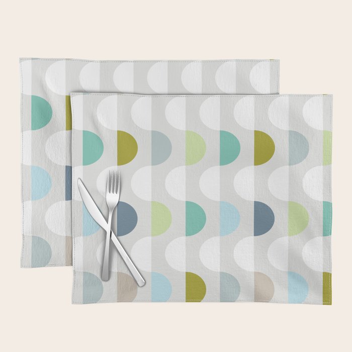 City life facade 2 soft grey Placemat Gallery Image 1