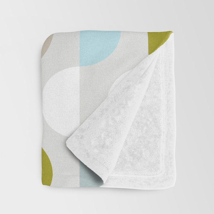 City life facade 2 soft grey Throw Blanket Gallery Image 3