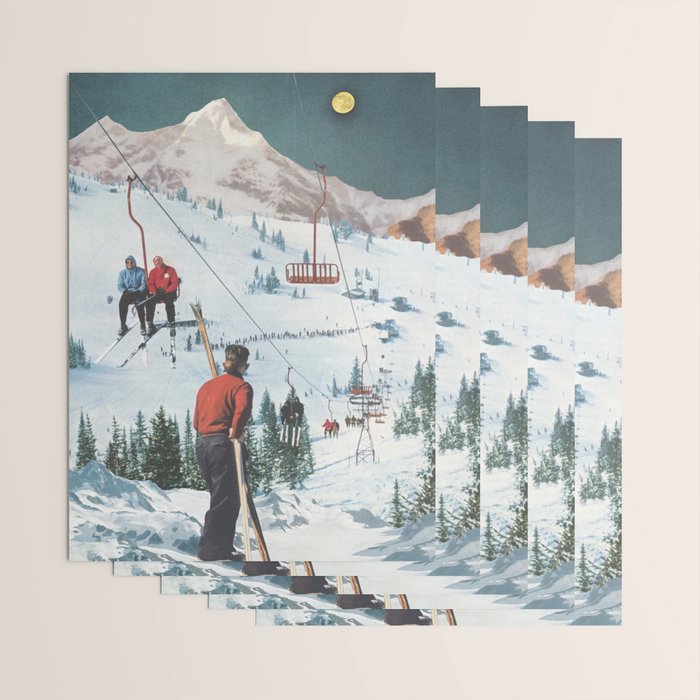 Bridger Skiing Wrapping Paper Gallery Image 3