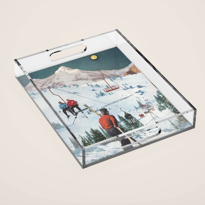 Bridger Skiing Acrylic Tray Gallery Image 1