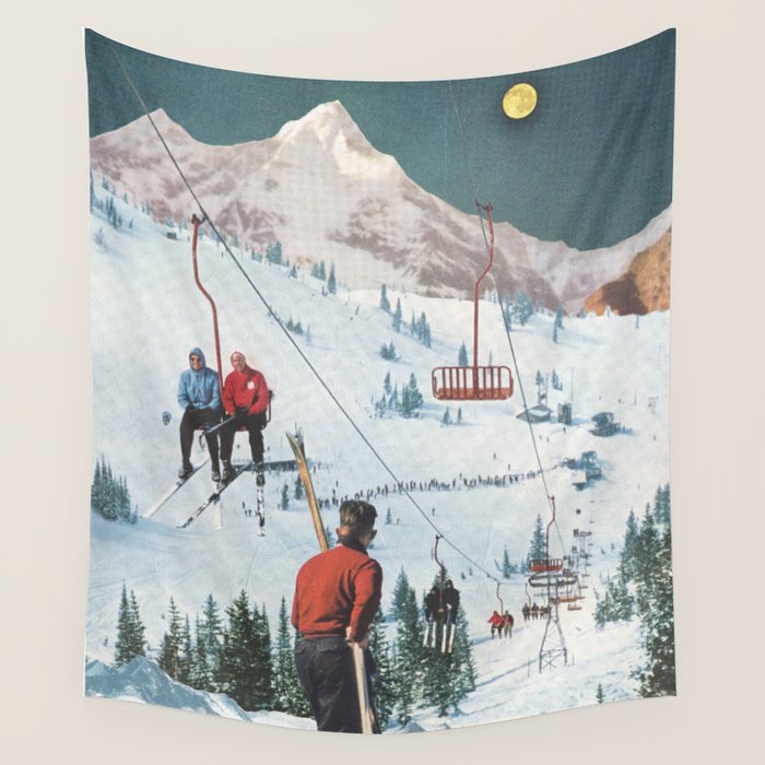 Bridger Skiing Wall Tapestry Gallery Image 4