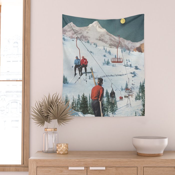 Bridger Skiing Wall Tapestry Gallery Image 2