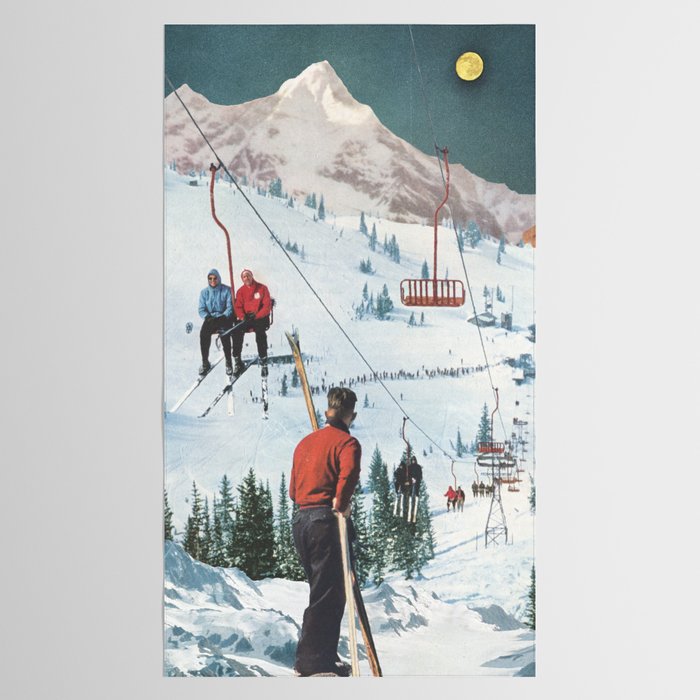 Society6 Bridger Skiing Tablecloth - Thumbnail 2
