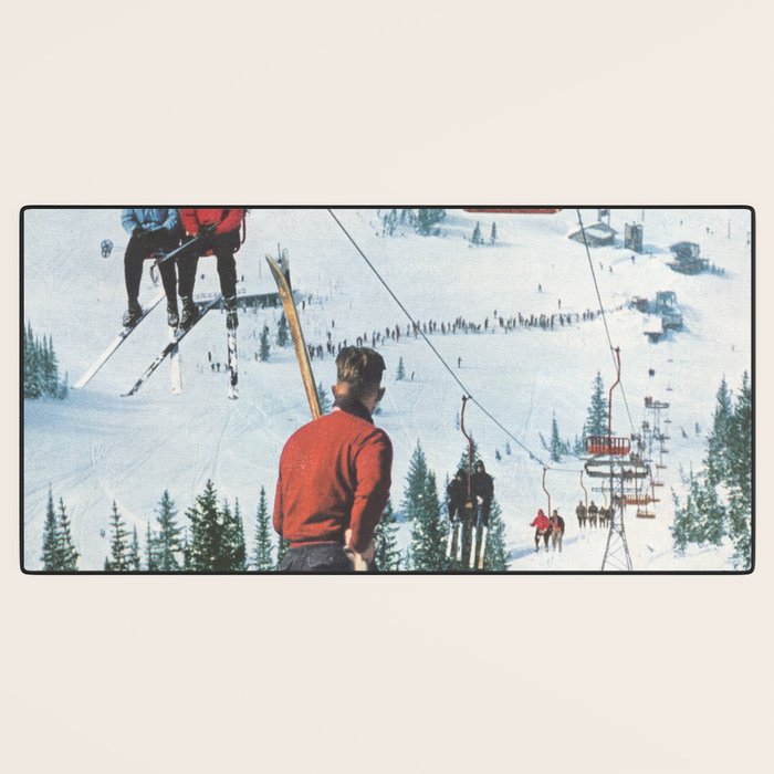 Bridger Skiing Desk Mat Gallery Image 3