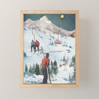 Bridger Skiing Mini Art Print Gallery Image 1