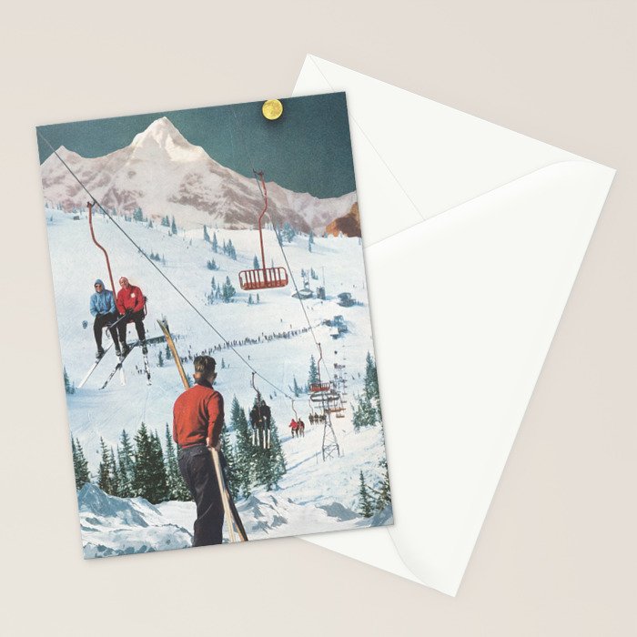 Bridger Skiing Stationery Card Gallery Image 2