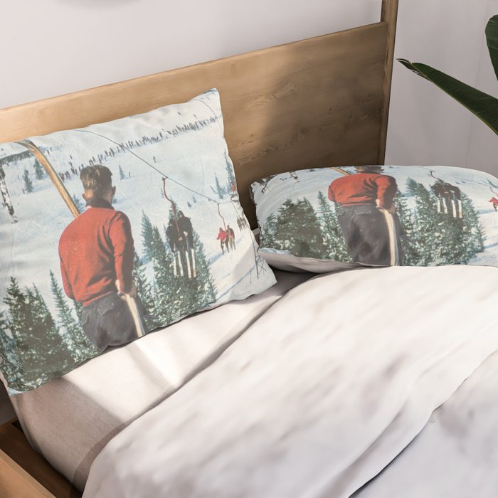 Bridger Skiing Pillow Sham Gallery Image 2