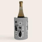 Mid Century Meow Atomic Cats on Cool Gray ©studioxtine Wine Chiller Gallery Image 2