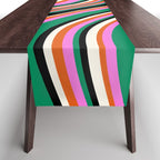 Wavy Stripes XIV - Bold Retro Table Runner Gallery Image 1