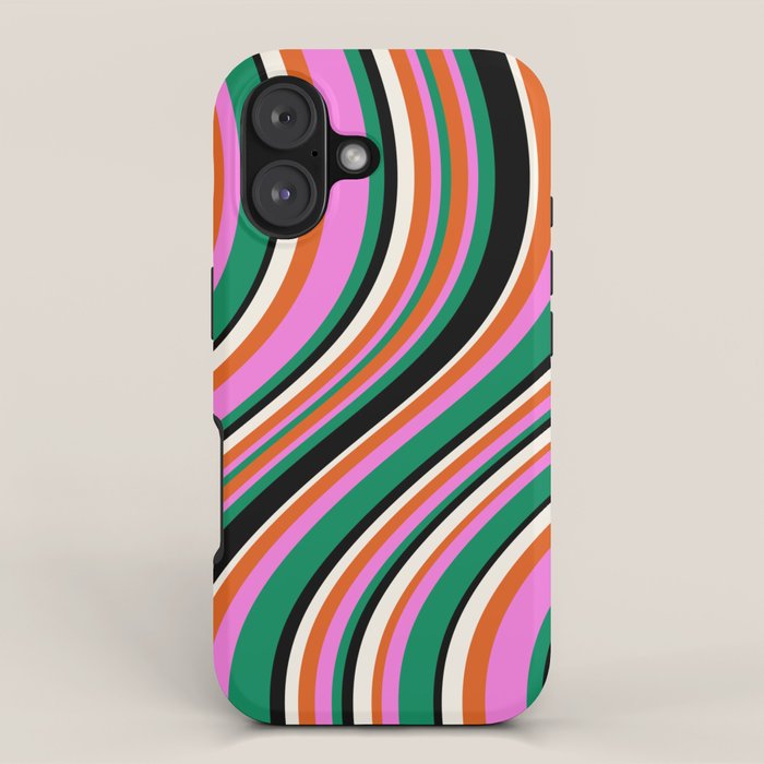 Wavy Stripes XIV - Bold Retro iPhone Case Gallery Image 1