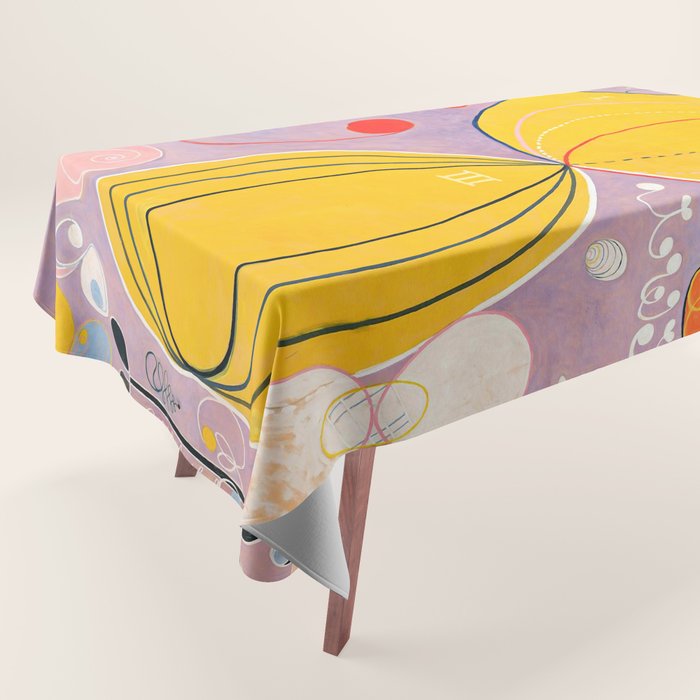 Hilma af Klint "The Ten Largest, No. 07, Adulthood, Group IV" Tablecloth Gallery Image 1