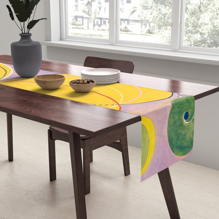 Hilma af Klint "The Ten Largest, No. 07, Adulthood, Group IV" Table Runner Gallery Image 2