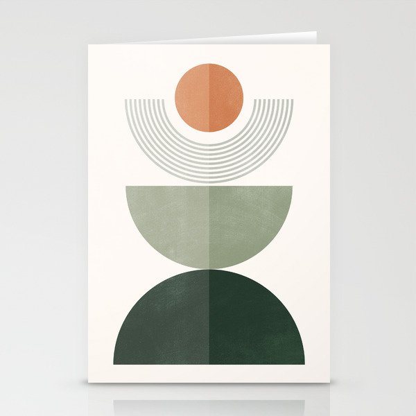 Minimal Geometric Shapes 175 Stationery Card Gallery Image 2