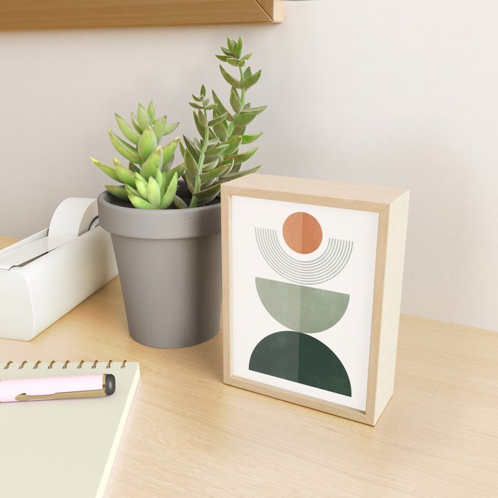 Minimal Geometric Shapes 175 Mini Art Print Gallery Image 2