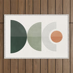 Minimal Geometric Shapes 175 Outdoor Rug Gallery Image 1