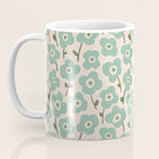Little flowers aqua Coffee Mug Gallery Image 3