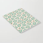 Little flowers aqua Notebook Gallery Image 2