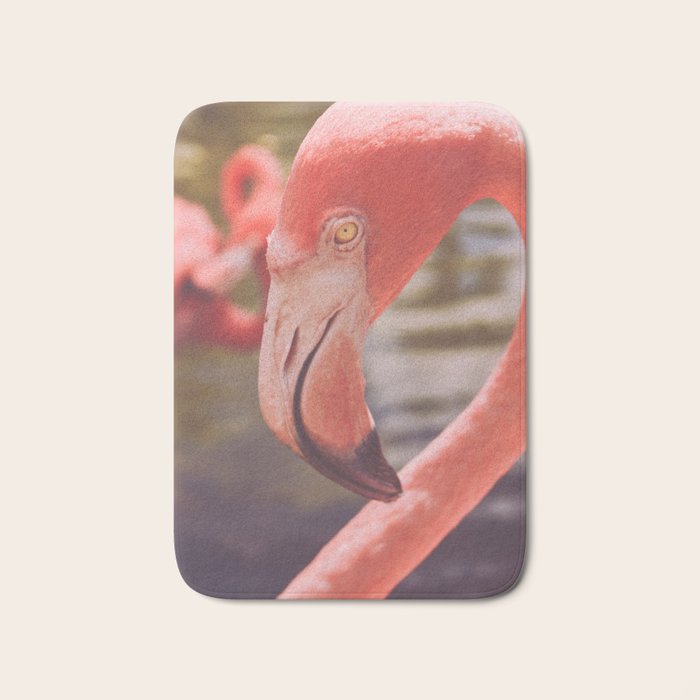 Pink Flamingo II Bath Mat Gallery Image 1