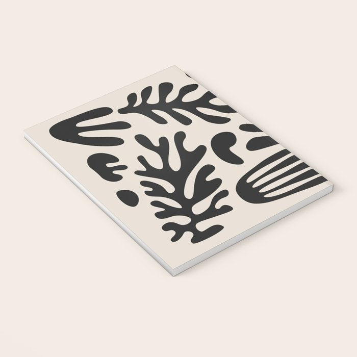 Matisse Cut Outs Ecru Beige Black Mid Century Modern Art Notebook Gallery Image 3
