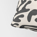 Matisse Cut Outs Ecru Beige Black Mid Century Modern Art Pillow Sham Gallery Image 4