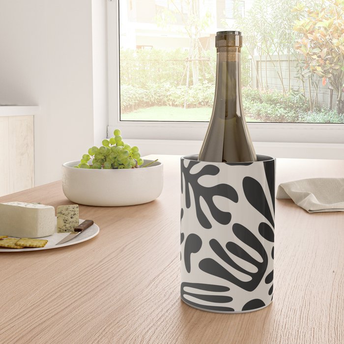 Matisse Cut Outs Ecru Beige Black Mid Century Modern Art Wine Chiller Gallery Image 4
