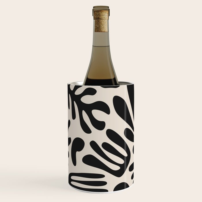 Matisse Cut Outs Ecru Beige Black Mid Century Modern Art Wine Chiller Gallery Image 1