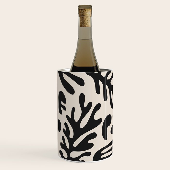 Matisse Cut Outs Ecru Beige Black Mid Century Modern Art Wine Chiller Gallery Image 2
