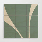 Minimalist Plant Abstract XXVIII Wood Wall Art Gallery Image 1