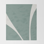 Minimalist Plant Abstract XXVIII Throw Blanket Gallery Image 2