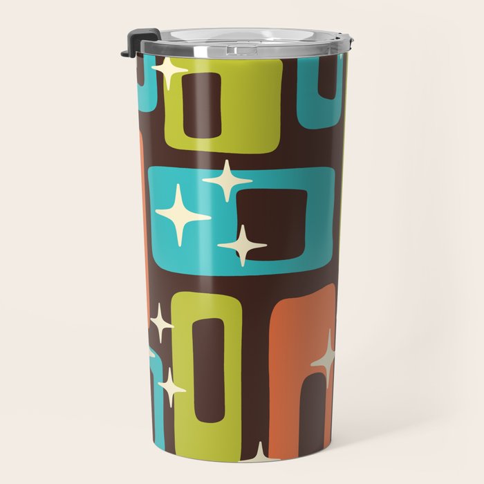Retro Mid Century Modern Abstract Pattern 632 Travel Mug Gallery Image 3