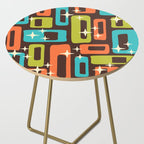 Retro Mid Century Modern Abstract Pattern 632 Side Table Gallery Image 2