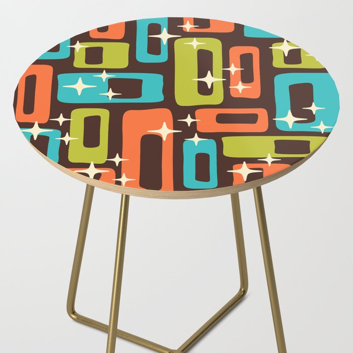 Retro Mid Century Modern Abstract Pattern 632 Side Table Gallery Image 2