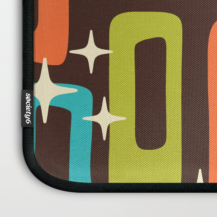Retro Mid Century Modern Abstract Pattern 632 Laptop Sleeve Gallery Image 3