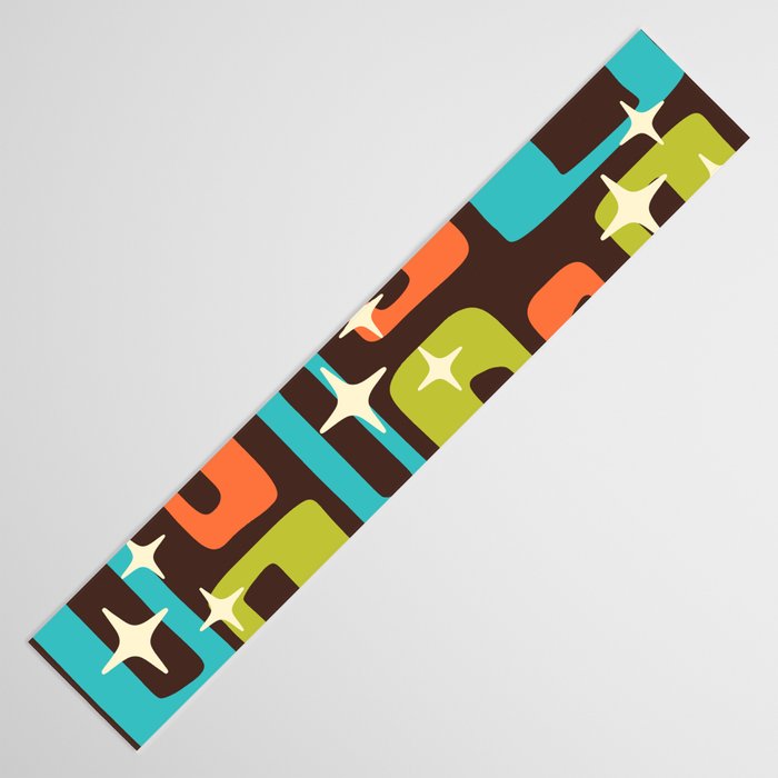 Retro Mid Century Modern Abstract Pattern 632 Table Runner Gallery Image 3