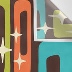 Retro Mid Century Modern Abstract Pattern 632 Wall Tapestry Gallery Image 3